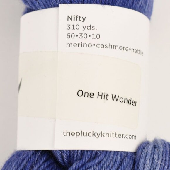 Plucky Knitter Nifty One Hit Wonder Yarn 310 Yds Merino Cashmere Nettle Blend - Picture 3 of 3